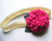 Custom Floral Felt Floral Baby Headband Flower