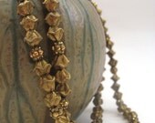 Vintage Vogue Necklace Set Demi Parure Brown Topaz Gold Marcasite