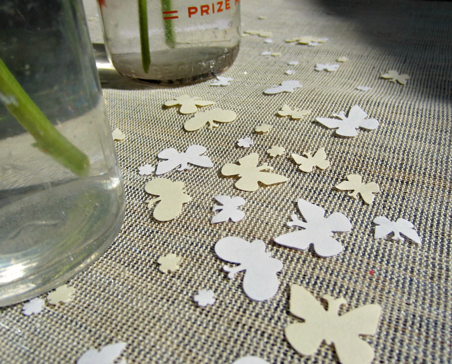 Butterfly and Flower Confetti, Wedding Decorations, Table Scatter, Aisle Decor