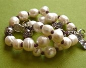 Large Pearl handmade Necklace Artisan Sterling Silver