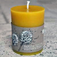 Beeswax Candle Pillar -- Canadian 3" x 4"