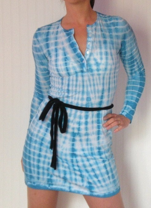 Electric Blue Tie Dye Dress