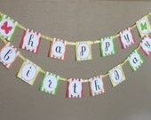 Fairy Garden Happy Birthday Banner - Printable Party Banner - The TomKat Studio Il_170x135