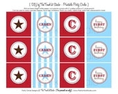 Cowboy Party Printable Cupcake Toppers Labels by The TomKat Studio