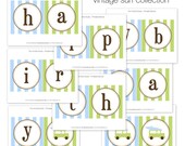 Beach Boy Theme Party - Printable Happy Birthday Banner - The TomKat Studio