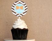 Little Man Cupcake Topper Designs - Printable Baby Shower or Party Collection - The TomKat Studio