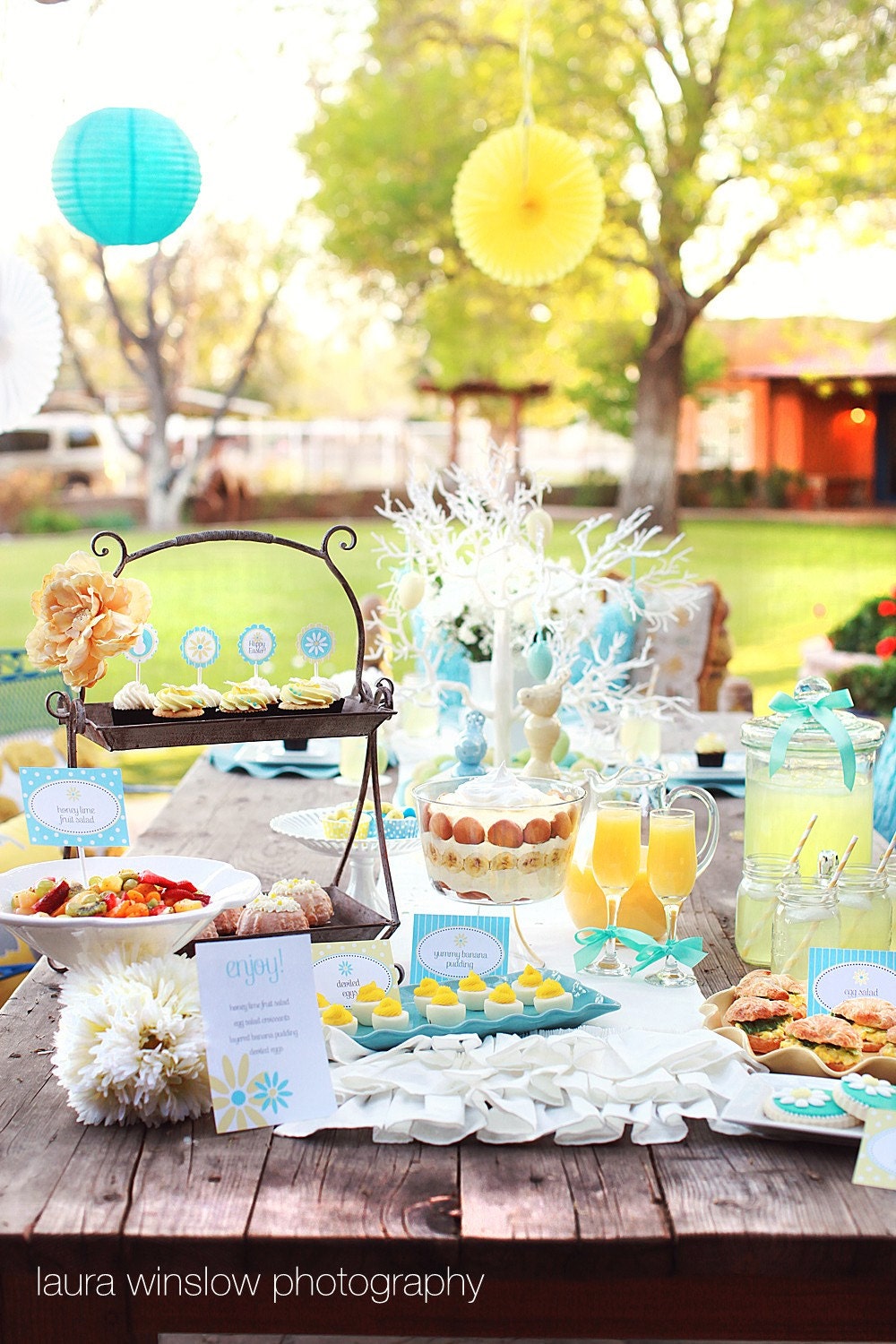 Easter Printable Party Collection - Daisy Garden by The TomKat Studio Il_570xn