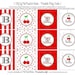 Cherry Picnic Printable Party Circles by The TomKat Studio