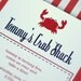 Nautical Crab Party Printable Welcome Sign by The TomKat Studio