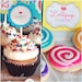 Lollipop Party Invitation - Printable Top Layer and Striped Paper - The TomKat Studio