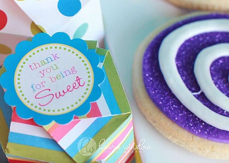 Printable Favor Tags - Lollipop Birthday Party Collection - The TomKat Studio