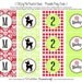 Vintage Rudolph Christmas Cupcake Toppers and Tags - The TomKat Studio