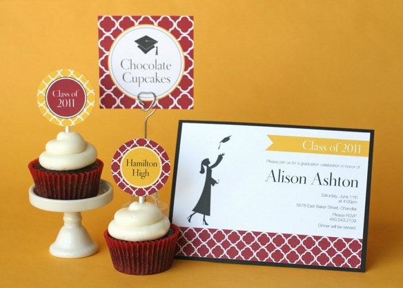 PRINTABLE Invitation Design - Class of 2012 Graduation Party Collection - The TomKat Studio