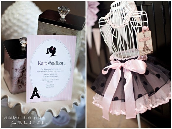 Glamour Girl Party Printable Party Collection by The TomKat Studio