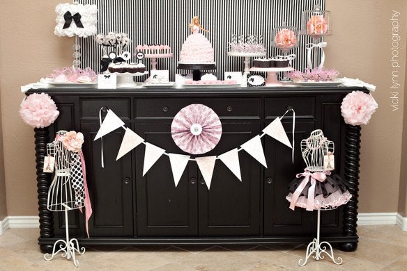Glamour Girl Party Printable Party Collection by The TomKat Studio