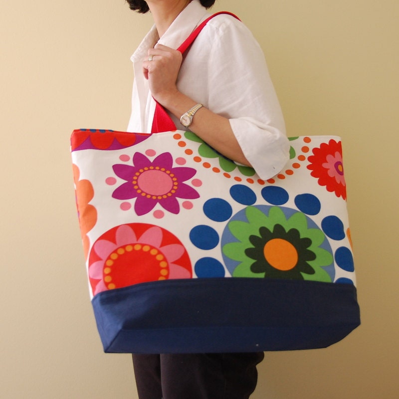 Fredrika XL Extra Large BIG Tote Bag  / Beach Bag