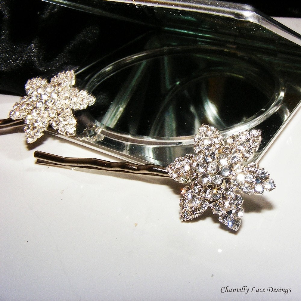 Dazzling Rhinestone Bobby Pins