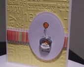 Best Fishes Birthday Card - Goldfish Embossed Birthday