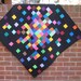 ON SALE - Modern Baby Quilt - Pixelated Patchwork