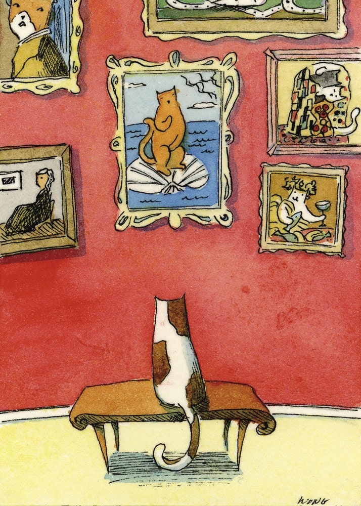 ACEO Print -- Cat Gallery
