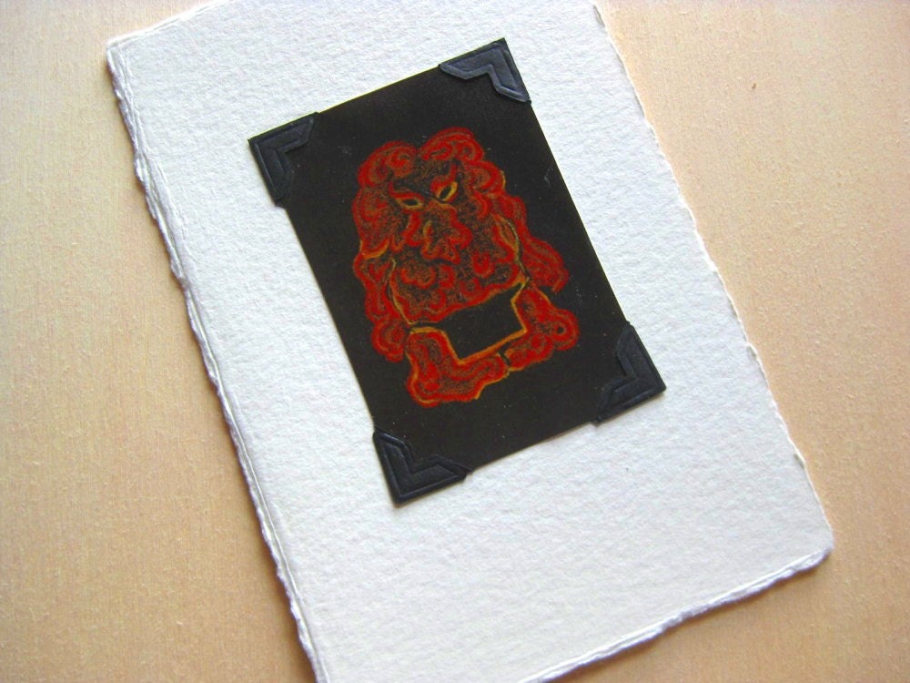 Hot Lava Monster (mini print / trading card)