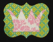 Pink and Green PRINCESS CROWN Birthday Shirt Il_170x135