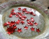 Vintage Red Star Sequins