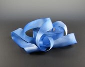 Hanah Silk Satin Ribbon 1" Wide  Big Sky 3 yd Length