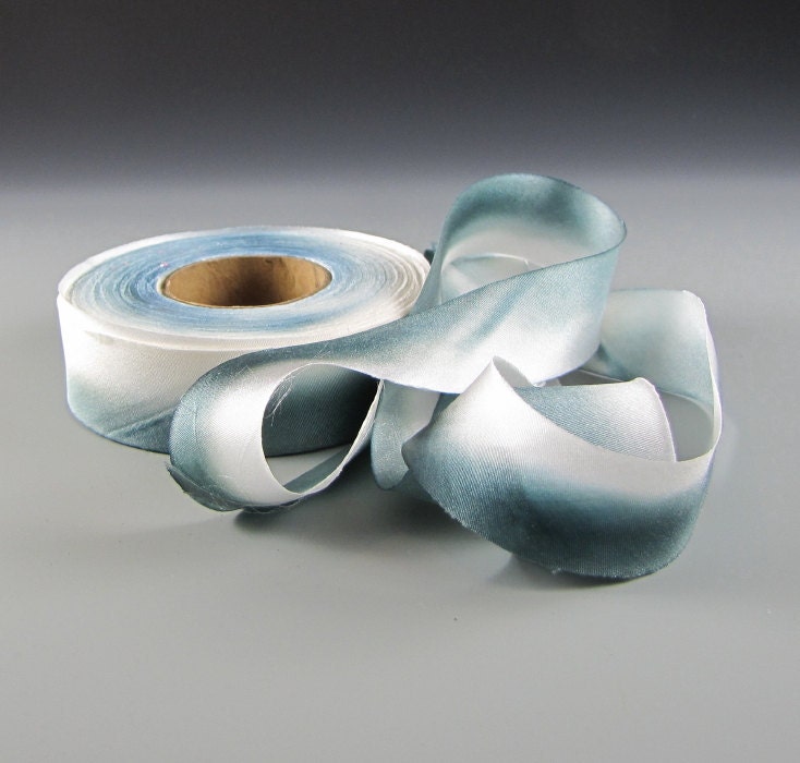 Hanah Silk Satin Ribbon Pearl Diver 3  yd length