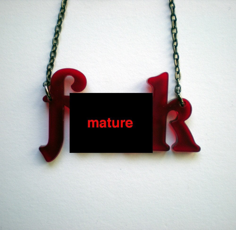 Fuck Necklace - Choose a colour
