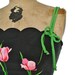1970s Floral Dress / tulip garden day dress / Small
