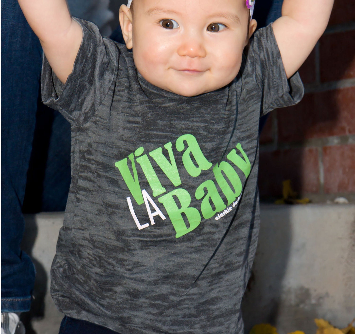 Viva La Baby Burnout Fabric Baby T-Shirt