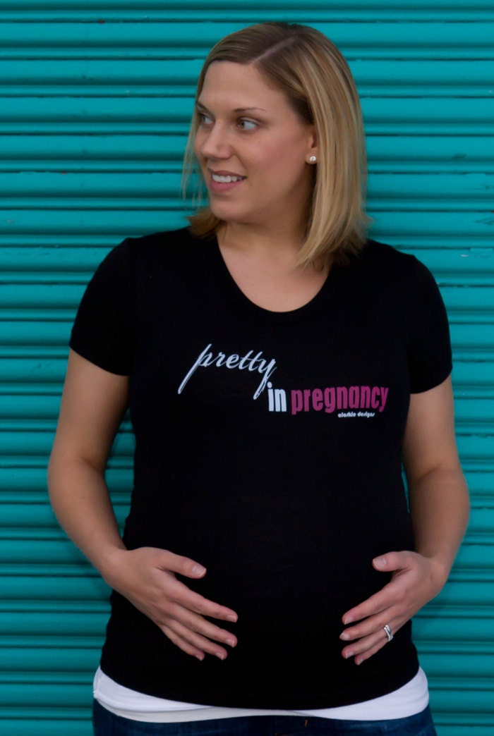 Pretty in Pregnancy Poly/Cotton Maternity T-Shirt