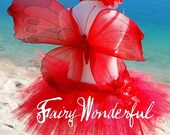 8 Inch Length ...........SEWN Red Tutu ....NB 6M 12M 18M 2T 3T 4T 5T