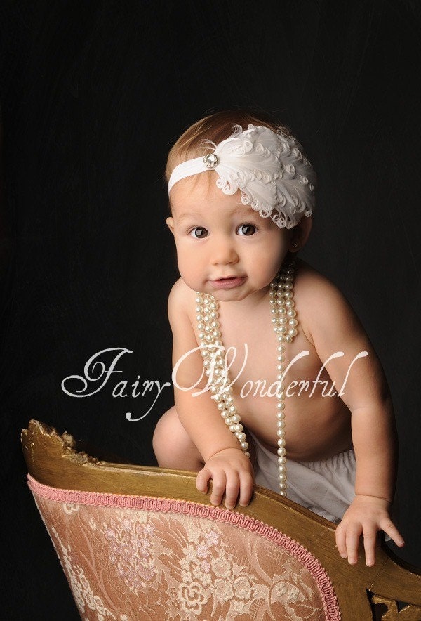 Curly Feather Najorie Headband.. you choose color