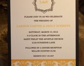 Elegant Yellow Damask Wedding Invitations Il_170x135
