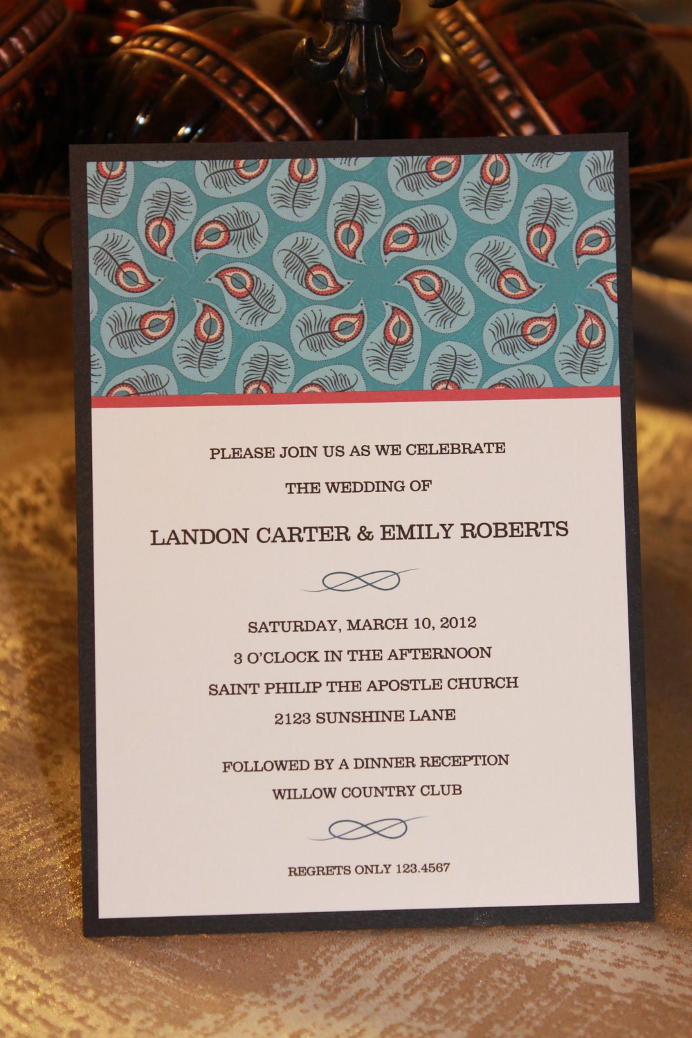 Elegant Peacock Wedding Invitations Il_170x135