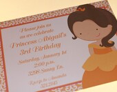 Princess Belle Birthday Invitations Il_170x135