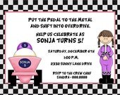 Race Car, Go Kart Girl Invitations Il_170x135