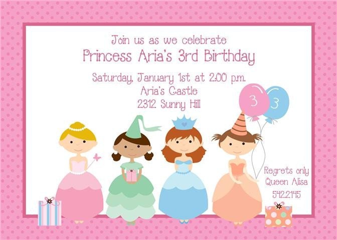 Princess Birthday Invitations Il_170x135