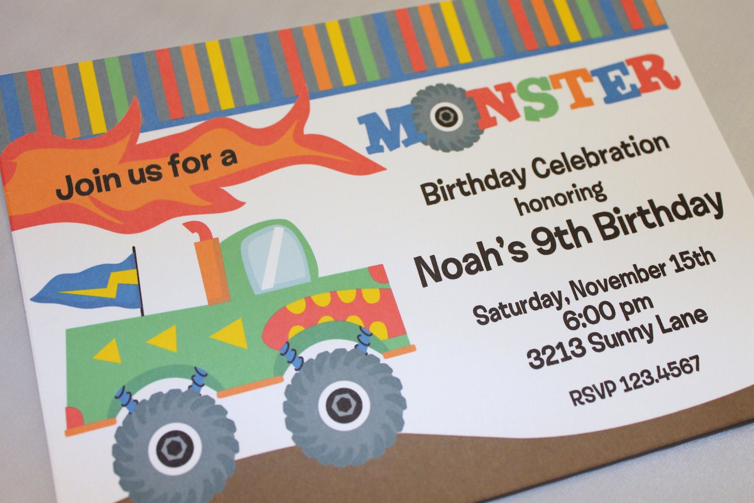 Monster Truck Birthday Invitations Il_170x135