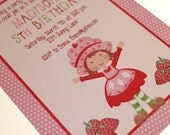 Strawberry Girl Birthday Party Invitations Il_170x135