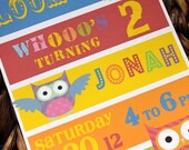Cute Owl themed birthday party invitation for ANY age Il_170x135