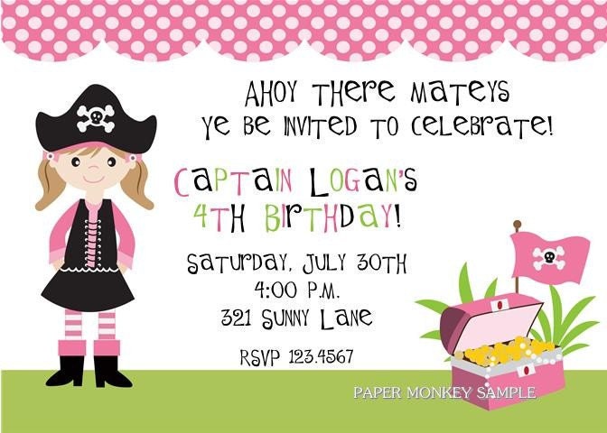 Girl Pirate Party Invitations Il_170x135