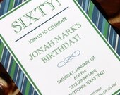 Men's Birthday Party Invitations, You Pick Age Il_170x135