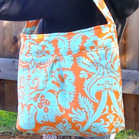 Belle Acanthus Duck Egg Large Market Tote Bag. . . BadkittyHawaii