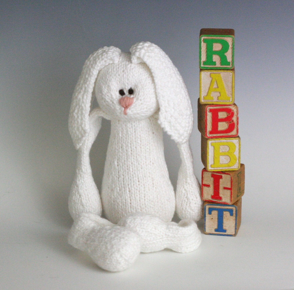 R is for Rabbit - PDF Knitting Pattern