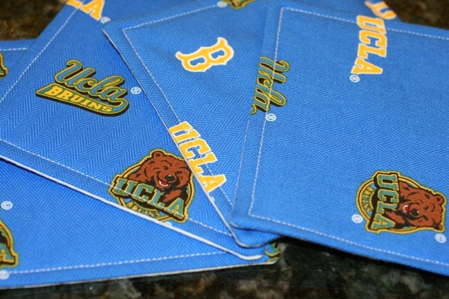 Quilted Coasters - UCLA Bruins (set of 4)