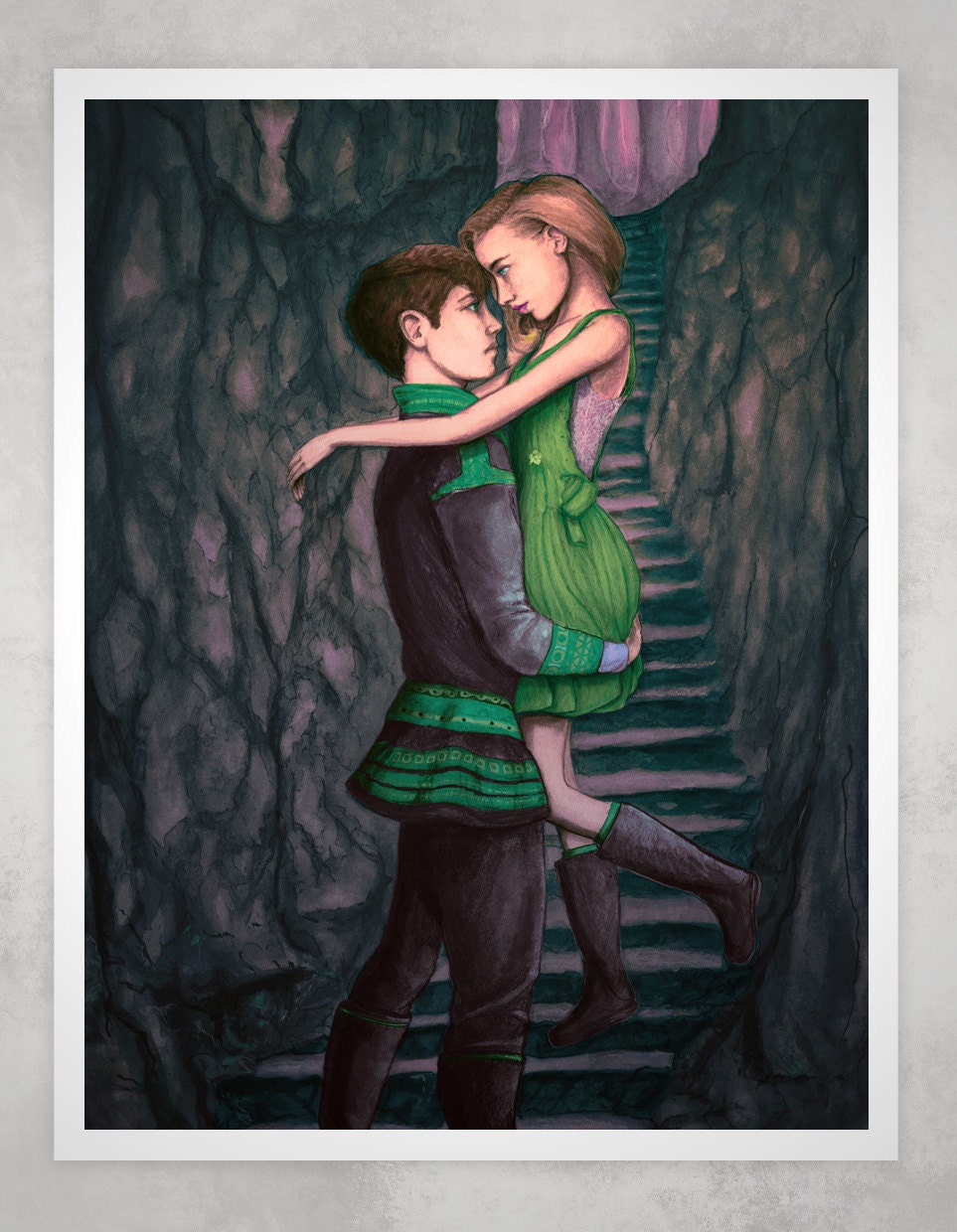 Lil' Finn and Samuel 8inX11in Art Print