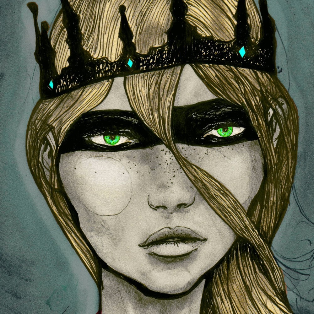 Aura Masked Queen Art Print 13inX19in